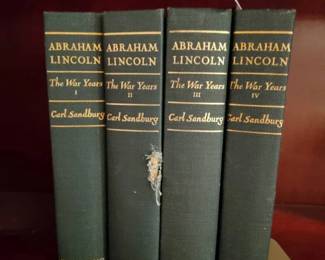 Historic FourVolume Set Abraham Lincoln The War Years by Carl Sandburg