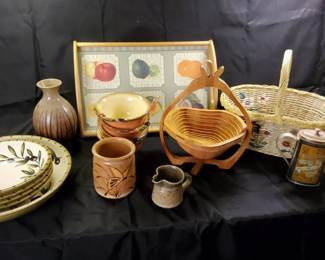Rustic Kitchen Dining Collection Stoneware, Serveware, Decorative Accents