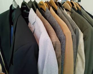 Premium Mens Tailored Suit Jacket Collection Sizes 3842 Harris Tweed, Jos A Banks More