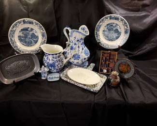 Blue White Serving Decorative Collection