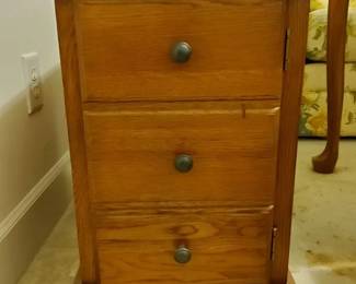 Wooden Accent Cabinet Table