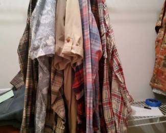 15Piece Mens Orvis ButtonDown Shirt Bundle 1 XXL Assorted Patterns