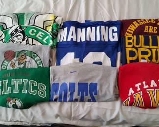 Sports Fan Apparel Collection NFL NBA Manning Jersey, Atlanta Hawks Boston Celtics