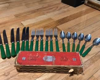Vintage Bakelite silverware set