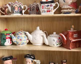 Teapots and Royal Dutton collectibles