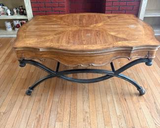 Solid wood coffee table