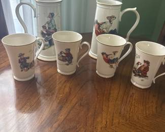 Norman Rockwell cups