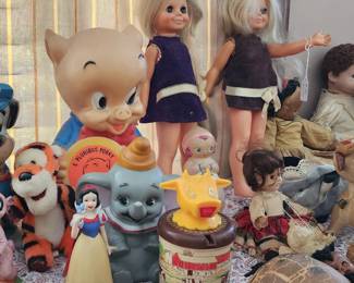 Disney and vintage cartoon toys