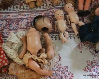 collection of dolls