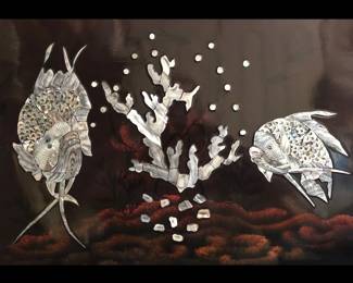 Inlaid Mother of Pearl Sealife