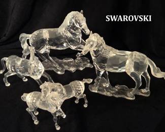 Swarovski Horses and Unicorn