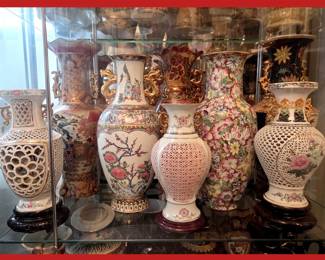 Small Sample of the Large Selection of Beautiful Vases Available