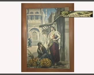 Large Pc of Art Signed A Borsari Designs