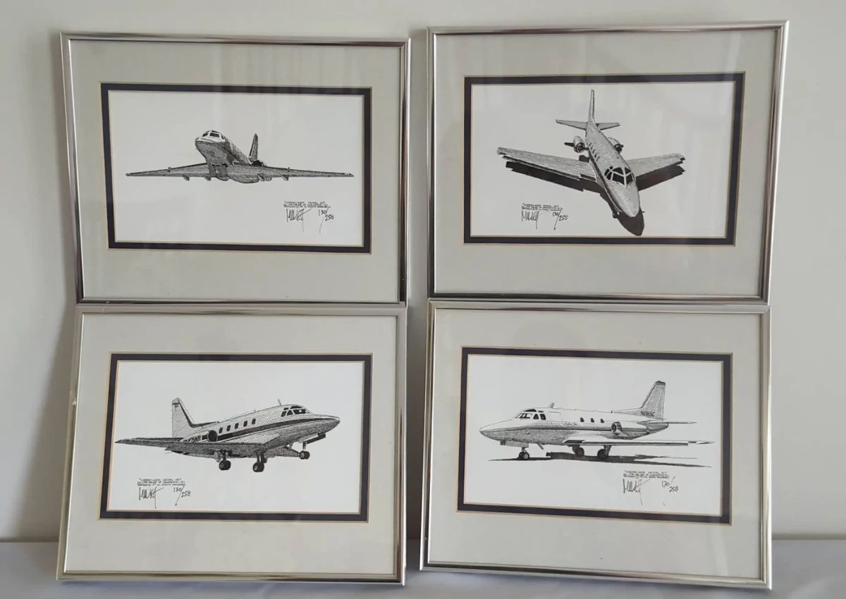 Joe Milich Airplane Prints, Signed and Numbered
