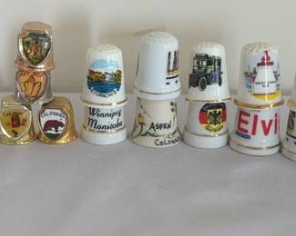 Thimble Collection, Including One Sterling Thimble