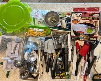 Kitchen Utensils, Including ROBO Twist, Veggie Pro, Genius Chopper