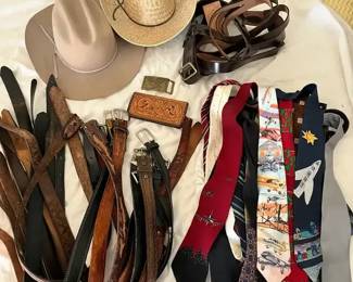 Mens Leather Accessories Ties
