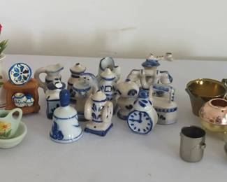 Miniature Blue And White, Copper And More