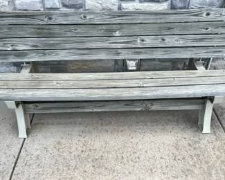 Weathered Patio Bench