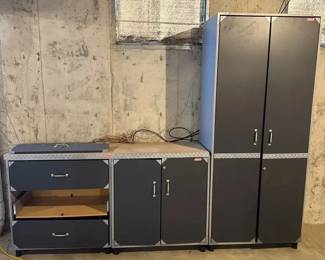 Coleman Worktable and Cabinet
