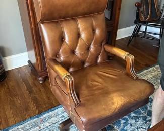 Leather Swivel Tilt Desk Chair