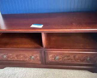 Riverside TV Credenza with 2 Drawers and 2 Open Shelves
