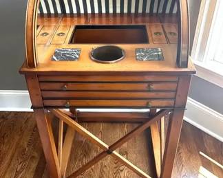 Roll Top Vintage Bar Cabinet