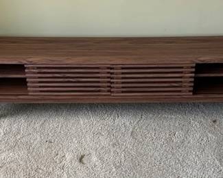 Mid century modern style, Walnut Toned Media Console