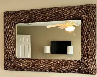 Huls Woven Rattan Mirror