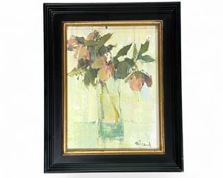 Framed still life on board by Nancy Franke (Atlanta, GA)
