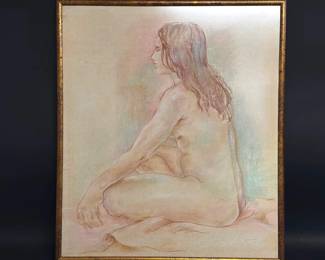 Pastel nude study by Amore Wren (Richmond, VA)