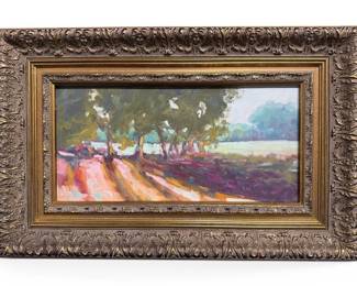"Morning Shadows" original framed oil on canvas by Kimberly Bisger (Richmond, VA)