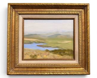 Pastoral landscape oil on canvas signed K. Hird