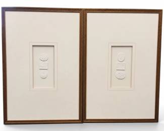 Large pair of framed Intaglios; sold 2x the money by Beck Estates