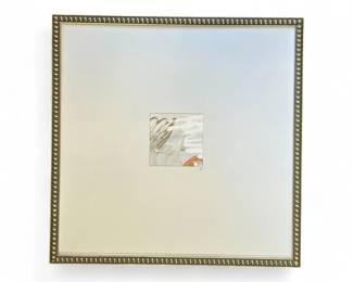 Framed and signed abstract mixed media work