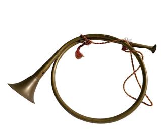 Solid brass horn