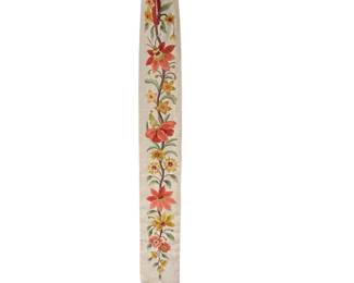 Hand stitched crewel wall hanging