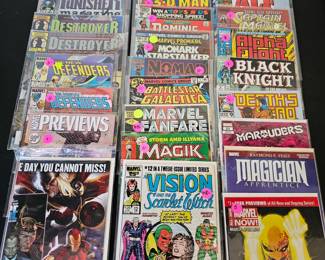 Lot #145 - Marvel Comics Collection Including Colossus, Captain Marvel, Alf, Alpha Flight, Black Knight, and Iron Fist