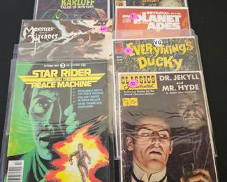 Lot #150 - Gold Key and Dell Classic Comics Lot Featuring Boris Karloff, Dr. Jekyll & Mr. Hyde, Star Rider, and Monsters and Heroes