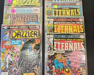 Lot #162 - Vintage Marvel Comics Group Lot Featuring The Eternals & Dazzler Classic Issues