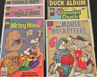 Lot #174 - Vintage Walt Disney Donald Duck & Duck Album Comic Books Whitman & Dell Collectibles