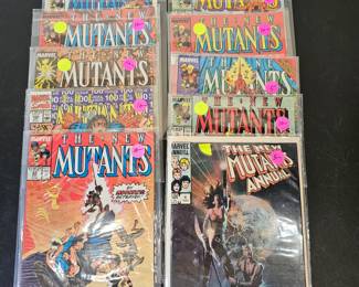 Lot #163 - Marvel The New Mutants Vintage Comic Books Lot - Classic X-Men Series
