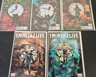 Lot #171 - Marvel 1 Month 2 Live Limited Series Comic Set 1-5 Rare Collectible