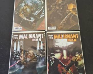 Lot #160 - Malignant Man Comic Book Set by BOOM! Studios 2011 - Issues #1-4 Graphic Novel Collection