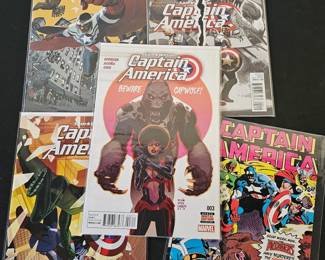 Lot #149 - Marvel Captain America Comic Book Lot - Sam Wilson Series, Digital Edition, Iconic Covers