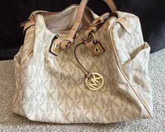 Faux Michael Kors Signature Monogram Satchel