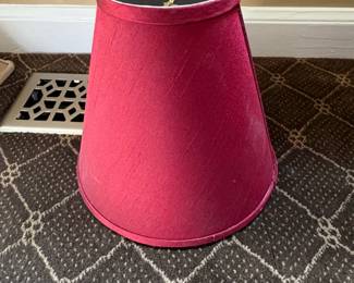 Empire Style Burgundy Fabric Lampshade