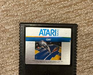 Atari Qix Video Game Cartridge