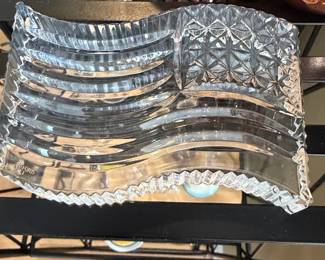 Waterford Crystal American Flag Paperweight