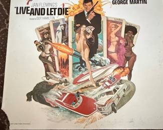 Live and Let Die Original Motion Picture Soundtrack Vinyl Record